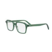 Celine Gröna glasögon med fyrkantig båge Green, Unisex