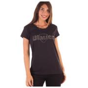 Blauer Dam Bomull T-shirt Black, Dam