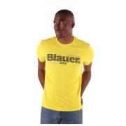Blauer Herr Bomull T-Shirt Yellow, Herr