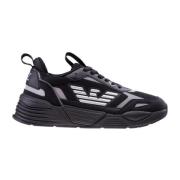 Emporio Armani EA7 Svart Silver Sneaker Black, Herr