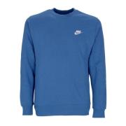 Nike Club Crew BB Sweatshirt i Marina Blue/White Blue, Herr