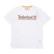 Timberland Wwes Front Tee - Vit Streetwear White, Herr