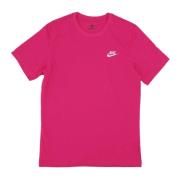 Nike Club Tee Fireberry Streetwear Pink, Herr