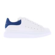 Alexander McQueen Vita Lädersneakers med Oversized Sula White, Dam