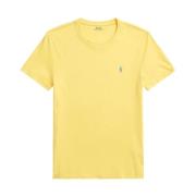 Polo Ralph Lauren Gul Crewneck T-shirt med Broderad Pony Yellow, Herr