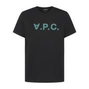 A.p.c. Färgglad T-Shirt Kollektion Black, Dam