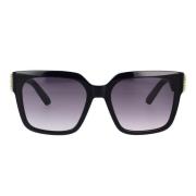 Dior Modernt fyrkantigt solglasögon med Swarovski-kristaller Black, Un...