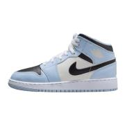 Jordan Blå Mid Sneakers Klassisk Stil Blue, Dam