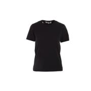 Comme des Garçons Play Svart T-shirt med Pixel Logo Patch Black, Dam