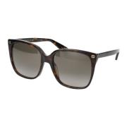 Gucci Snygga solglasögon Gg0022S Brown, Dam