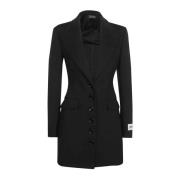 Dolce & Gabbana Kim Enkelknäppt Blazer Black, Dam