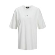 Jack & Jones Mångsidig Dam Bomull T-shirt White, Dam