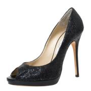 Jimmy Choo Pre-owned Pre-owned Tyg klackskor Black, Dam