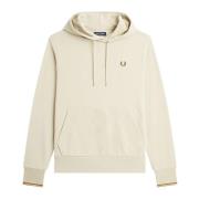 Fred Perry Randig huva Beige, Herr