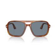 Persol Stiliga Unisex Solglasögon med klara blå linser Orange, Unisex