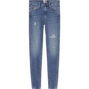 Tommy Jeans Blå Skinny Fit Stretch Denim Jeans Blue, Dam
