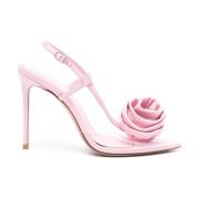 Le Silla Rosa Sandaler med Klack och Blommotiv Pink, Dam