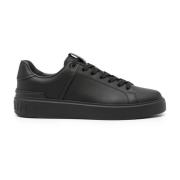 Balmain Svarta Sneakers B-Court-Calfskin Black, Herr