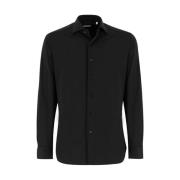 Xacus No Iron Slim Fit Skjorta för en Perfekt Look Hela Dagen Black, H...