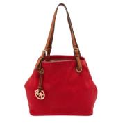 Michael Kors Pre-owned Pre-owned Canvas axelremsvskor Red, Dam