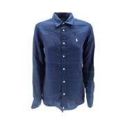 Ralph Lauren Blå Skjortor för Män Blue, Dam