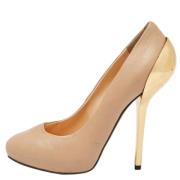 Giuseppe Zanotti Pre-owned Pre-owned Laeder klackskor Beige, Dam