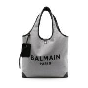 Balmain Canvas Shopping Tote Bag Multicolor, Dam