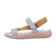 Geox Bekväma platta sandaler för kvinnor Multicolor, Dam