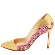 Christian Louboutin Pre-owned Pre-owned Laeder klackskor Yellow, Dam