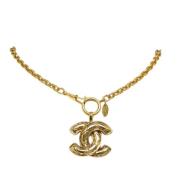 Chanel Vintage Pre-owned Metall chanel-smycken Yellow, Dam