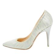 Jimmy Choo Pre-owned Pre-owned Satin klackskor Green, Dam