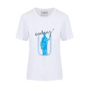Iceberg Roma Print T-shirt White, Dam