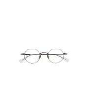 Kaleos Mörkgrå runda glasögon med platt brynlinje Gray, Dam