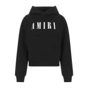 Amiri Svart Oversize Sweatshirt Black, Dam