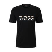 Boss Bomull T-Shirt Black, Herr