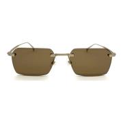 Dunhill Metalliska Solglasögon för Kvinnor Brown, Dam