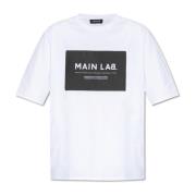 Balmain T-shirt med lapp White, Herr