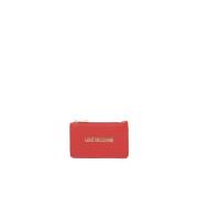 Love Moschino Röda Plånböcker med Bomullsblandning Red, Dam