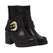 Versace Jeans Couture Dam Barock Sidospänne Stövel Black, Dam