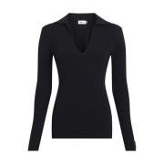 Calvin Klein Svart Pullover för Kvinnor Black, Dam