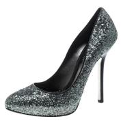 Miu Miu Pre-owned Pre-owned Tyg klackskor Gray, Dam