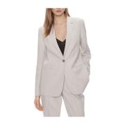 Calvin Klein Ivory Blazer Set för Kvinnor Beige, Dam