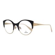 Omega Svarta Cat Eye Optiska Glasögon för Kvinnor Black, Dam