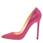 Christian Louboutin Pre-owned Pre-owned Tyg klackskor Pink, Dam