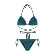 Reina Olga Blå Miami Lurex Triangel Bikini Blue, Dam