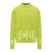 Gcds Stilren Crew Neck Tröja Green, Herr