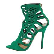 Jimmy Choo Pre-owned Pre-owned Mocka sandaler Green, Dam