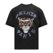 Kenzo Svart Crew-neck T-shirt Black, Herr