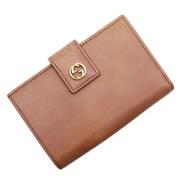 Gucci Vintage Förhandsägd Brun Gucci Läderplånbok Brown, Dam