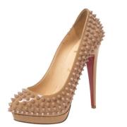 Christian Louboutin Pre-owned Pre-owned Laeder klackskor Beige, Dam